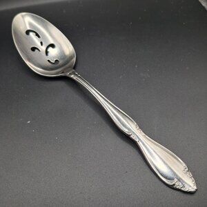 Oneida Chatelaine Stainless Steel Slotted/Pierced  Serving Spoon Tablespoon